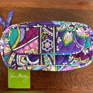 NEW Vera Bradley Mirror Cosmetic Zippered Bag in the ‘Heather’ Print Fabric